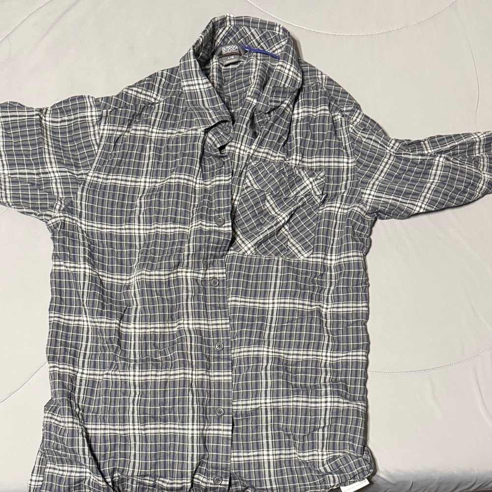 Outdoor Research Blue Plaid Shirt